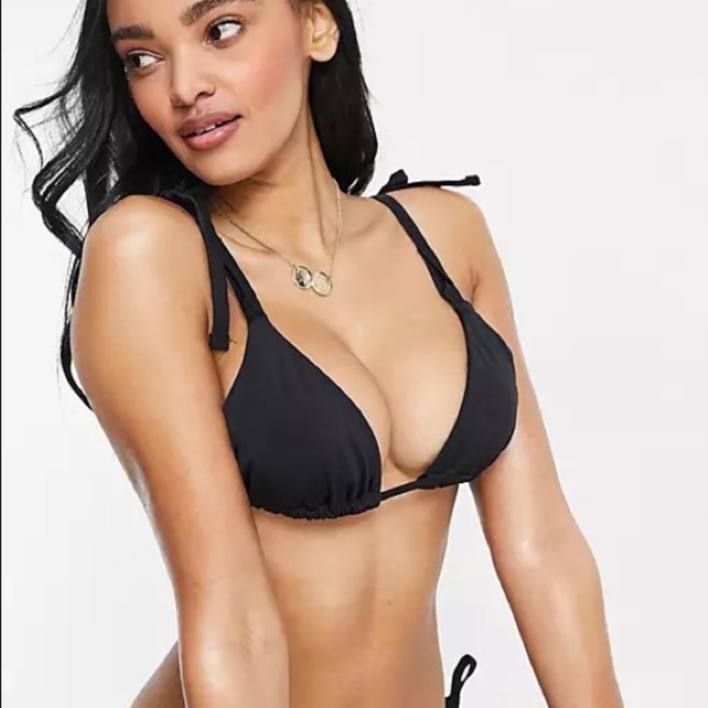 ASOS Design Black String Bikini Set